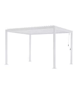 PERGOLA SOLARIA "TEXAS" IN ALLUMINIO BIANCO 3X4 MT
