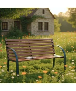 PANCHINA DA ESTERNO SOLARIA "PICCADILLY" IN FERRO 2 POSTI  122X67X72 CM