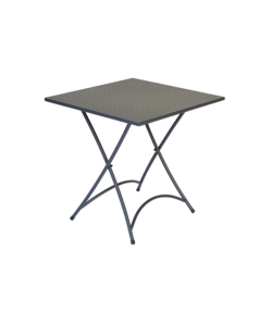TAVOLO DA ESTERNO PIEGHEVOLE SOLARIA "ORTA" IN FERRO ANTRACITE 70X70X74 CM
