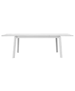 TAVOLO DA ESTERNO ALLUNGABILE SOLARIA "SAN DONATO" IN ALLUMINIO BIANCO 160/240X102X75 CM