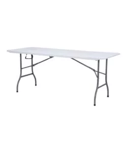 TAVOLO DA ESTERNO RETTANGOLARE PIEGHEVOLE SOLARIA "CATERING" CON MANIGLIA IN POLIETILENE 180X75X74 CM