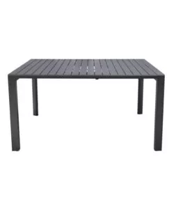 TAVOLO DA ESTERNO ALLUNGABILE SOLARIA "GIACINTO" IN ALLUMINIO ANTRACITE 100/150X150X77 CM
