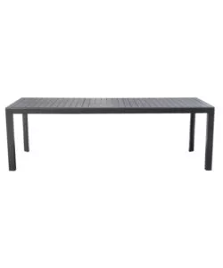 TAVOLO DA ESTERNO ALLUNGABILE SOLARIA "NAXOS" IN ALLUMINIO ANTRACITE 160/240X90X77 CM