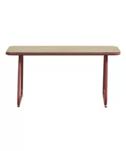 SET DA GIARDINO SOLARIA "TINOS" IN FERRO ROSSO 4 SEDUTE E 1 TAVOLINO