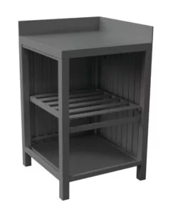 CUCINA DA ESTERNO MODULARE SOLARIA "MODULO 2" IN ALLUMINIO ANTRACITE 60X60X90 CM