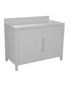 CUCINA DA ESTERNO MODULARE SOLARIA "MODULO 4" IN ALLUMINIO GRIGIO CHIARO 120X60X90 CM