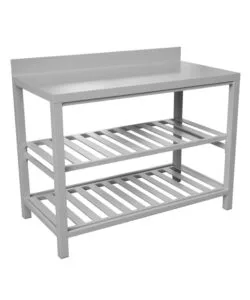 CUCINA DA ESTERNO MODULARE SOLARIA "MODULO 5" IN ALLUMINIO GRIGIO CHIARO 120X60X90 CM