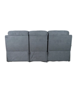 DIVANO 3 POSTI BELLAHOME "ANNIKA" CON 2 RECLINER MOTORIZZATI GRIGIO CANNA DI FUCILE 198X93X101 CM