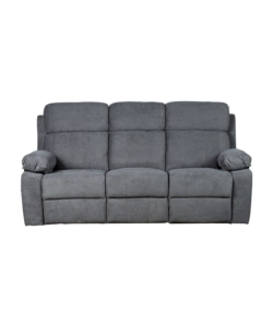 DIVANO 3 POSTI BELLAHOME "ANNIKA" CON 2 RECLINER MOTORIZZATI GRIGIO CANNA DI FUCILE 198X93X101 CM