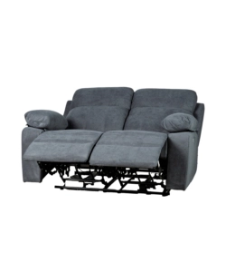 DIVANO 2 POSTI BELLAHOME "ANNIKA" CON 2 RECLINER MOTORIZZATI GRIGIO CANNA DI FUCILE 145X93X101CM