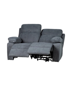 DIVANO 2 POSTI BELLAHOME "ANNIKA" CON 2 RECLINER MOTORIZZATI GRIGIO CANNA DI FUCILE 145X93X101CM