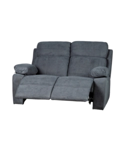 DIVANO 2 POSTI BELLAHOME "ANNIKA" CON 2 RECLINER MOTORIZZATI GRIGIO CANNA DI FUCILE 145X93X101CM