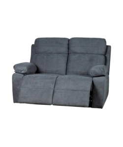 DIVANO 2 POSTI BELLAHOME "ANNIKA" CON 2 RECLINER MOTORIZZATI GRIGIO CANNA DI FUCILE 145X93X101CM
