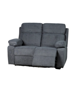 DIVANO 2 POSTI BELLAHOME "ANNIKA" CON 2 RECLINER MOTORIZZATI GRIGIO CANNA DI FUCILE 145X93X101CM