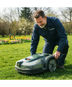SERVIZIO INSTALLAZIONE ROBOT TAGLIAERBA PER GIARDINI TRA 3000 - 4000 MQ