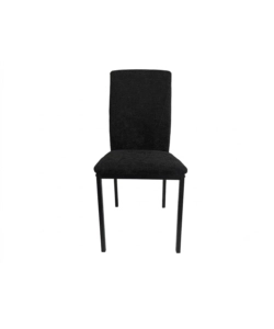 Sedia da cucina BellaHome "Minorca" in tessuto nero 43x50x92 cm