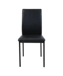 SEDIA BELLAHOME "MINORCA" IN ECOPELLE NERO 43X50X92 CM