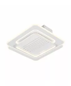 LAMPADA VENTILATORE DA SOFFITTO "GRILL SQUARE" CON GRIGLIA QUADRATA BIANCO 55W