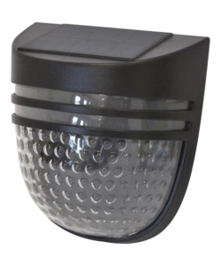 APPLIQUE LED SOLARE DA ESTERNO "ROUND" NERO 3000K