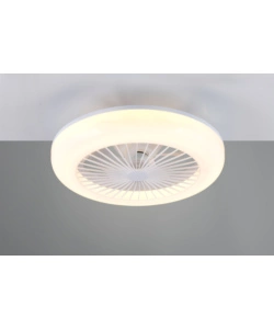 VENTILATORE DA SOFFITO CON LED "MORA" BIANCO Ø45 CM 13W