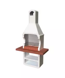 BARBECUE A LEGNA O CARBONELLA SAROM "TORONTO" 88x58x235,5 CM