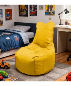 POUF POLTRONA SACCO "LAYLA" GIALLO 65X65X95 CM