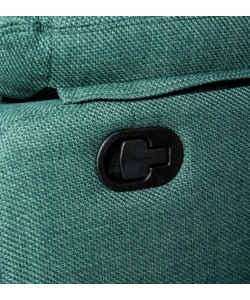 DIVANO ANGOLARE BELLAHOME "KETTY" IN TESSUTO VERDE CON PENISOLA A DESTRA 197X174/93,5X95 CM