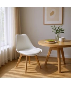 SEDIA DA PRANZO BELLAHOME "CASTILLA" BIANCO 48X55X81 CM