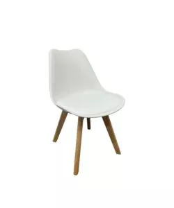 SEDIA DA PRANZO BELLAHOME "CASTILLA" BIANCO 48X55X81 CM
