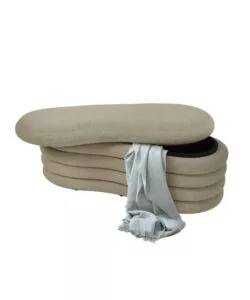 PANCA CONTENITORE BELLAHOME "GOCCIA" BEIGE 106X43X42 CM