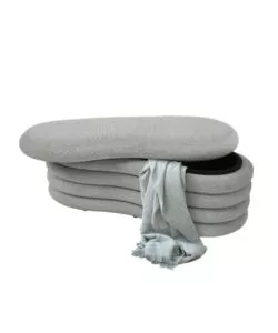 PANCA CONTENITORE BELLAHOME "GOCCIA" GRIGIO 106X43X42 CM