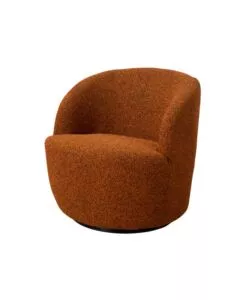 POLTRONA GIREVOLE BELLAHOME "AURA" MATTONE 65X77X69 CM