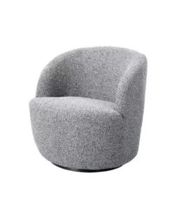 POLTRONA GIREVOLE BELLAHOME "AURA" GRIGIO 65X77X69 CM