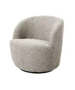 POLTRONA GIREVOLE BELLAHOME "AURA" SABBIA 65X77X69 CM