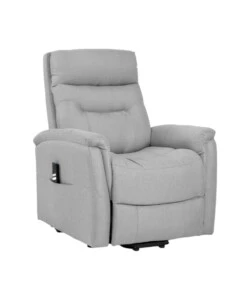 POLTRONA CON RECLINER E ALZATA ELETTRICO BELLAHOME "PRATO" GRIGIO 82X90X108 CM