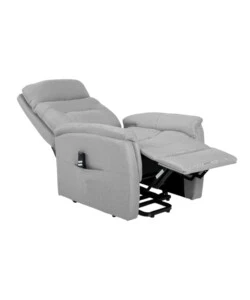 POLTRONA CON RECLINER E ALZATA ELETTRICO BELLAHOME "PRATO" GRIGIO 82X90X108 CM