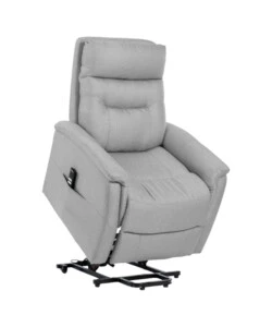 POLTRONA CON RECLINER E ALZATA ELETTRICO BELLAHOME "PRATO" GRIGIO 82X90X108 CM
