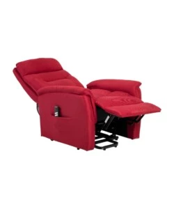 POLTRONA CON RECLINER E ALZATA ELETTRICO BELLAHOME "PRATO" BORDEAUX 82X90X108 CM