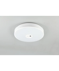 PLAFONIERA LED "ASPETTA" BIANCA CON VIDEOCAMERA 6000K Ø40 CM