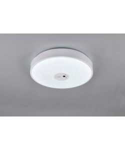 PLAFONIERA LED "ASPETTA" BIANCA CON VIDEOCAMERA 6000K Ø40 CM