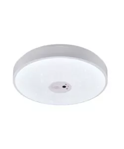 PLAFONIERA LED "ASPETTA" BIANCA CON VIDEOCAMERA 6000K Ø40 CM