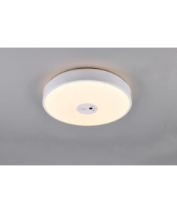 PLAFONIERA LED "ASPETTA" BIANCA CON VIDEOCAMERA 6000K Ø40 CM
