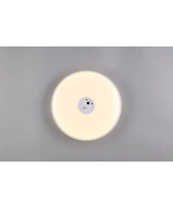 PLAFONIERA LED "ASPETTA" BIANCA CON VIDEOCAMERA 6000K Ø40 CM