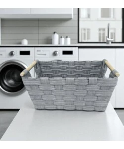 CESTINO IN TNT EASY SYSTEM "MEDIO" GRIGIO 42X27,5X20,5 CM