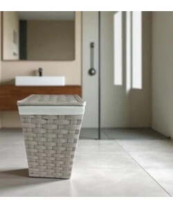PORTABIANCHERIA EASY SYSTEM "MEDIO" BEIGE IN TNT 38,5X38,5X57,5 CM