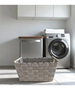 CESTINO IN TNT EASY SYSTEM "GRANDE" BEIGE 47X31,5X25,5 CM