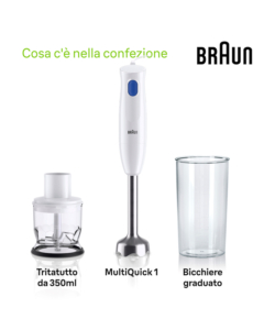 FRULLATORE AD IMMERSIONE BRAUN BIANCO 450W