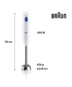 FRULLATORE AD IMMERSIONE BRAUN BIANCO 450W