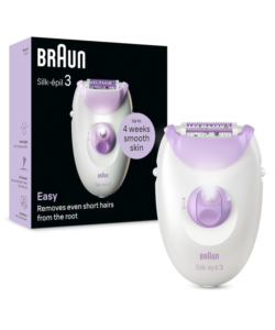 EPILATORE BRAUN "SILK-EPIL 3" BIANCO 2 VELOCITÀ