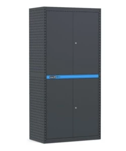 ARMADIO PER OFFICINA FIMA "LINEA 391" IN LAMIERA GRIGIO ANTRACITE 91,2X49,6X190 CM